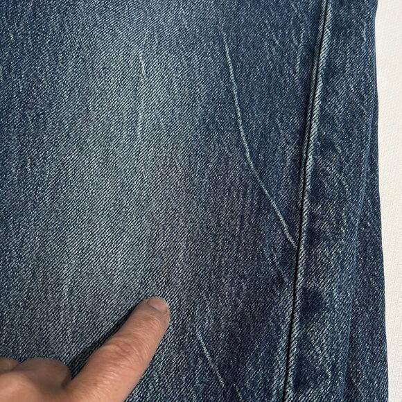 Levis 501 Button Fly Straight Leg Blue Jeans Womens Sz 26 High Rise Original Fit - Picture 13 of 16
